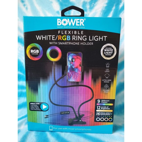 NEW Bower Flexible RGB/White Ring Light - Picture 1 of 5